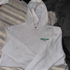 White fox hoodie